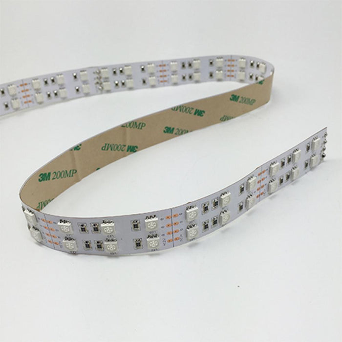 DC 12V Red/Blue/Green/Yellow Dimmable SMD5050-600 Double Row Flexible LED Strips 120 LEDs Per Meter 15mm Width 1800lm Per Meter - LEDStrips8