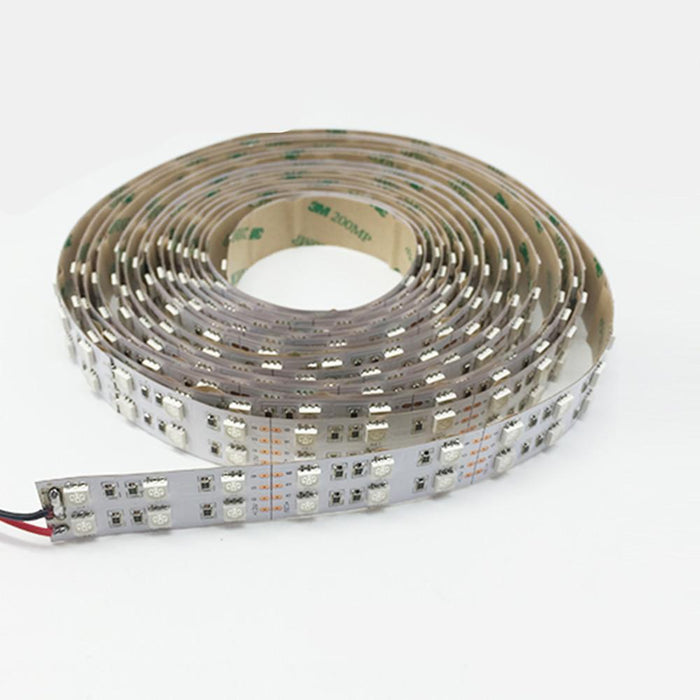 High CRI >90 DC 12V Dimmable SMD5050-600 Double Row Flexible LED Strips 120 LEDs Per Meter 15mm Width 1800lm Per Meter - LEDStrips8