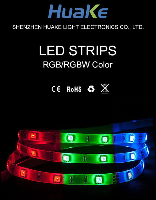 LED Flexible Strip Lights - RGB/RGBW Color