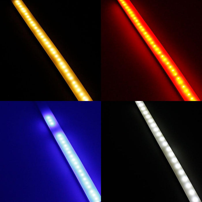 1M/5M/10M  Pack of T2014 LED Neon Light Housing Kit with End Caps and Mounting Clips, Flexible Neon Channel Fit for 10mm Wide LED Strip Lights - LEDStrips8