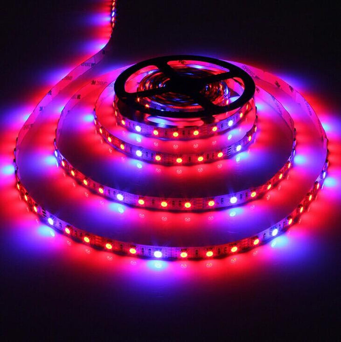 Plant Growth RED:BLUE /660nm:460nm  LED Grow Light  SMD5050 30LEDs  7.2W Per Meter Strip - LEDStrips8