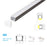 5/10/25/50 Pack 17.4MM*12.1MM LED Aluminum Profile for LED Rigid Strip Lighting with Ceiling or Wall Mounting - LEDStrips8