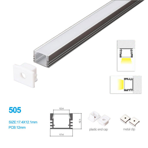 15.8MM*15.8MM Mini V Shape LED Aluminum Profile with Arched White