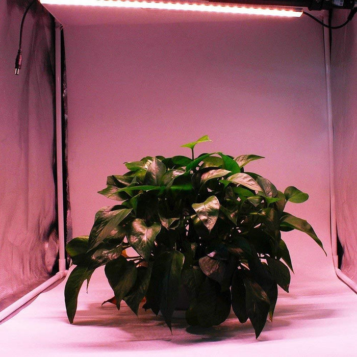 Hard LED Grow Light Strip with Full Spectrum LEDs, 36W IP65 Waterproof Dimmable LED Plant Grow Light Bar for Germination, Growth and Flowering, with 12V/3A Power Supply, Set of 3, All in Kit - LEDStrips8