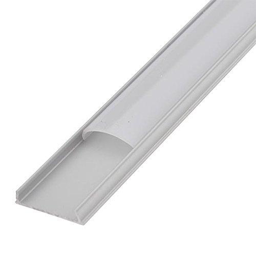 5Pack 1Meter (40'') Bendable Aluminum Channel System with Cover, End Caps, and Mounting Clips, for LED Strip Installations, Ultra-Thin Silver Finish - LEDStrips8