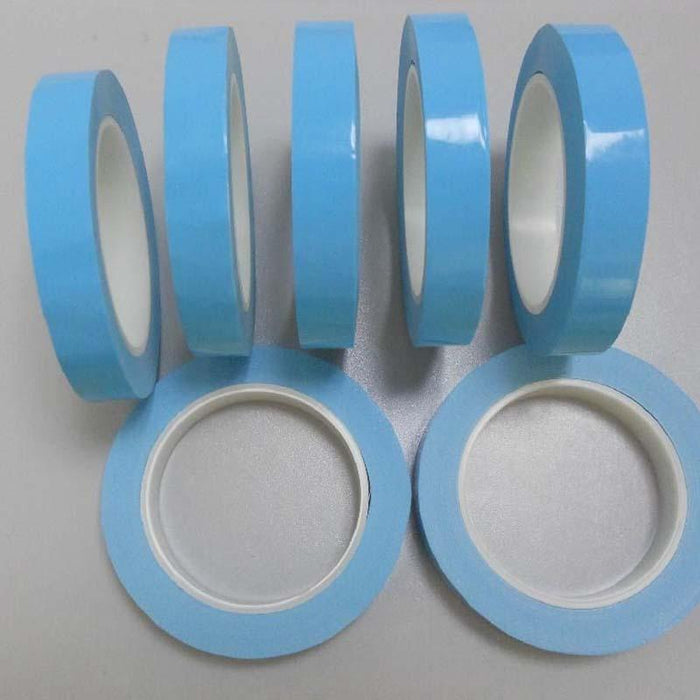 50M Roll 0.2mm Thick 2500g Viscous Force Heat Resisiting Blue Coating Double Sided Tape Adhesive Stronger Stick for LED Strip Lights - LEDStrips8