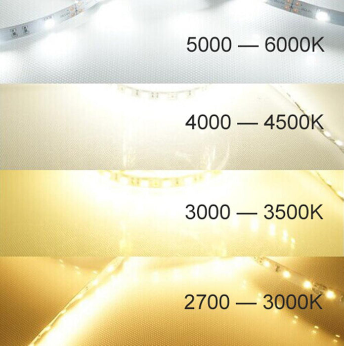 High CR I> 90 DC 12V Dimmable SMD5050-300 Flexible LED Strips 60 LEDs Per Meter 10mm Width 900lm Per Meter - LEDStrips8
