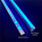 5Pack 3.3ft/1M RGB Color Changing LED Light Bar Kit with LED Crystal Hanging Linear Light Aluminum Channel System Ultra Thin Silver Track Lighting Kit Profile Acrylic Frosted Covers, Extrusion include the 6mm RGB LED Tape Strip Light inside - LEDStrips8