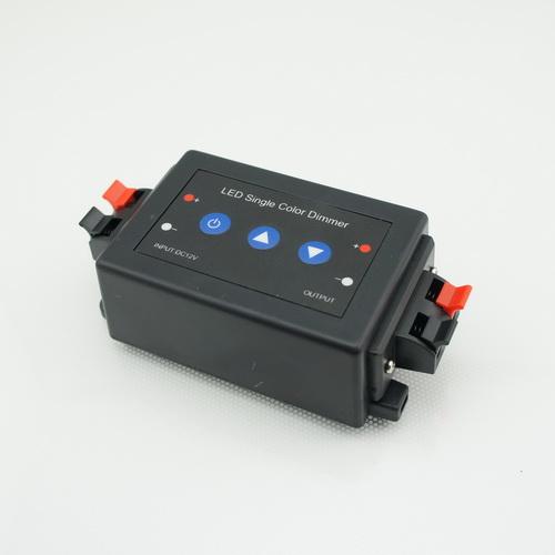 12V 12A Inline Mini LED Dimmer Controller for Single Color LED Strip Lights  and Dimmable LED Products 