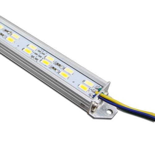 5 / 10 Pack SMD5630 Double Row Rigid LED Strip lighting 144LEDs per Meter with U Aluminum Shell - LEDStrips8