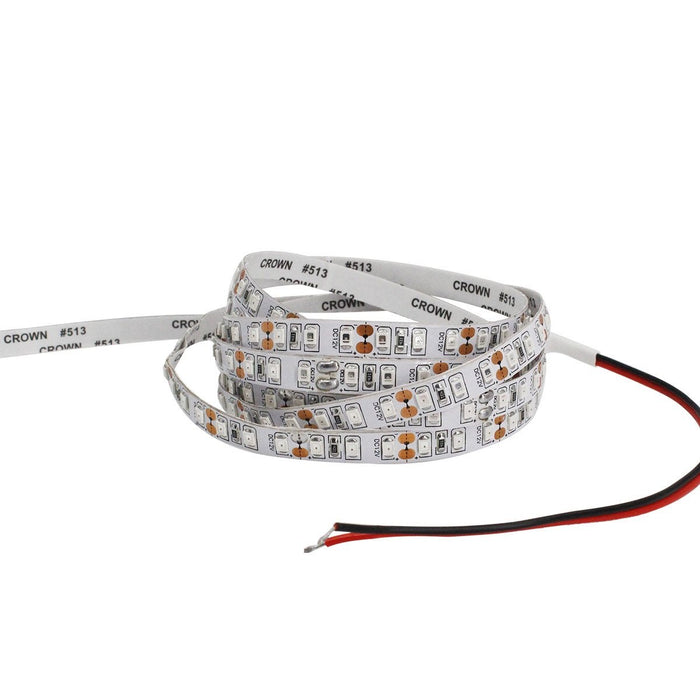 DC 12V Dimmable 735NM Red SMD2835-300 Flexible LED Strips 60 LEDs Per Meter 8mm Width 12W Per Meter - LEDStrips8