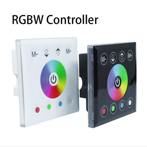 12V-24V DC Wall Panel Touchable Color Ring LED Controller for RGBW & RGBWW Color Changing LED Strips - LEDStrips8