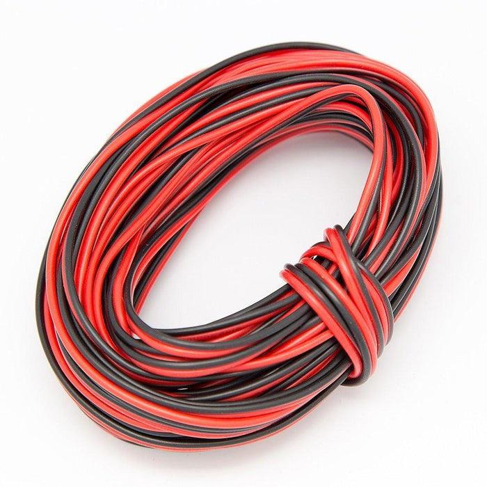22Guage Red&Black LED Strip Extension Cable 2pin 2 Color Stand Wire Bonded Flat Cable for SMD5050 3528 5630 2538 Single Color - LEDStrips8