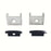 5/10/25/50 Pack Black U01 9x23mm U-Shape Internal Profile Width 12mm LED Aluminum Channel System with Cover, End Caps and Mounting Clips for LED Strip Light Installations - LEDStrips8