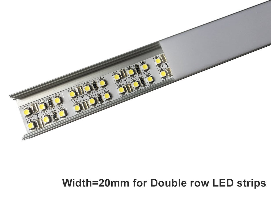 17.4MM*12.1MM LED Aluminum Profile for LED Rigid Strip Lighting with  Ceiling or Wall Mounting