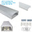 5/10/25/50 Pack Silver U04 10x23mm U-Shape Internal Width 20mm LED Aluminum Channel System with Cover, End Caps and Mounting Clips Aluminum Extrusion for LED Strip Light Installations - LEDStrips8