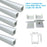5/10/25/50 Pack Silver U05 36x24mm U-Shape Internal Width 20mm LED Aluminum Channel System with Cover, End Caps and Mounting Clips Aluminum Profile for LED Strip Light Installations - LEDStrips8