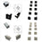 10pcs/5 Pair-Pack End Caps for LED Aluminum Channel - LEDStrips8